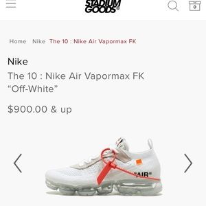 The 10 Nike Air Vapormax FK Off-White